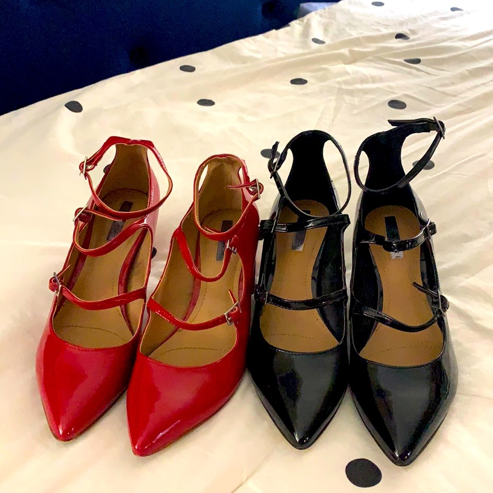 Tahari - Rebecca block heel in red